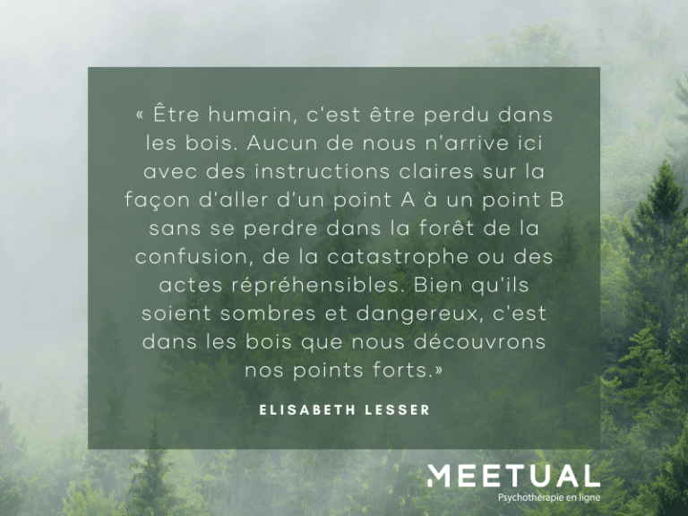 Citation de Elisabeth Lesser - Inspiration Meetual