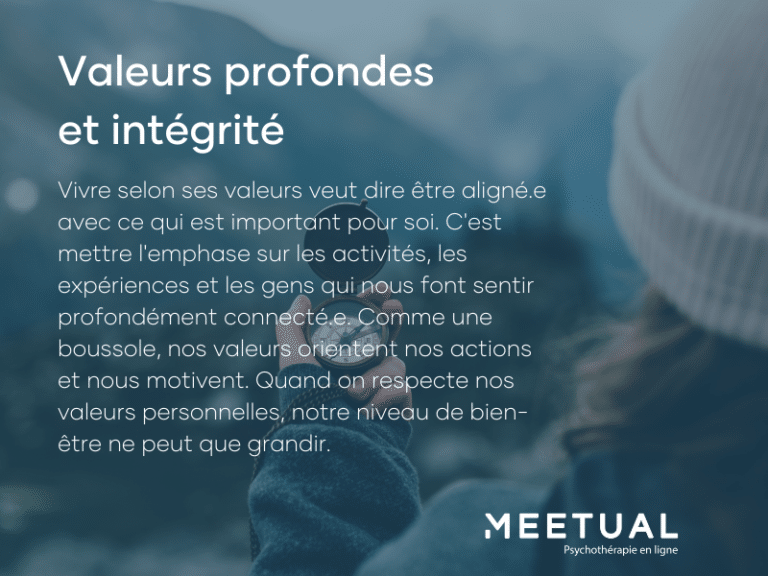 Valeurs profondes et intégrités - Meetual